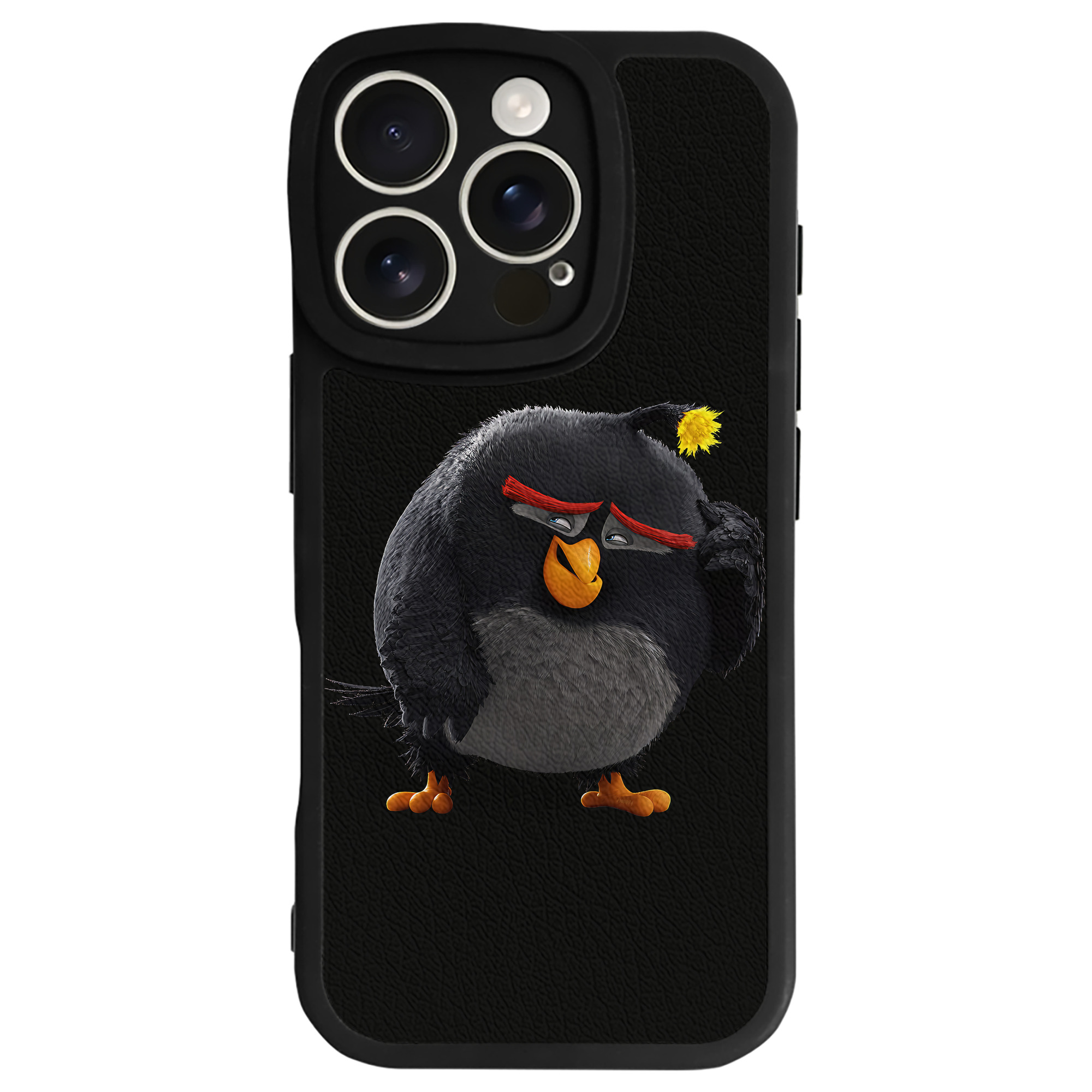 （画像用） Angry Birds アングリーバード 【iPhone 16シリーズ対応】シリコンスマホケース（レザー調） 材質：シリコン